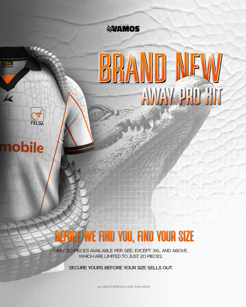 Team Vamos S18 Pro kit Jersey (AWAY) LIMITED STOCK